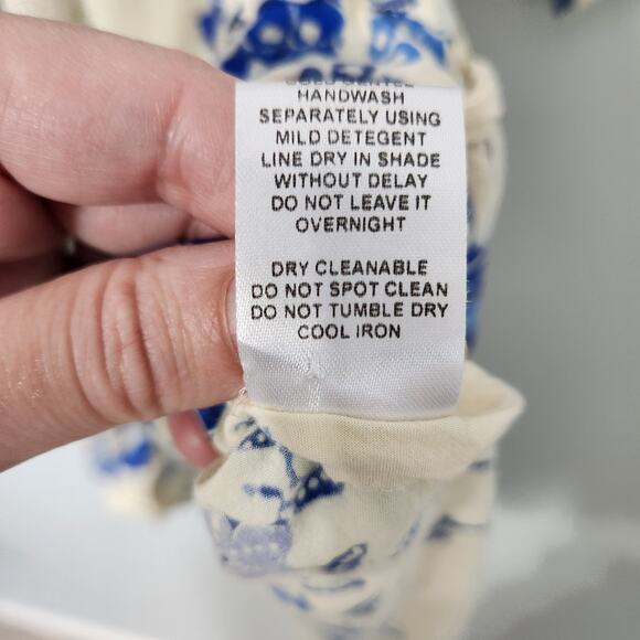 Natalie Martin Fiore Short Dress in Posey Print Bluebell Floral, Small - Picture 13 of 13